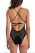 Einteiliger Badeanzug mit Strass Bronzo PIN-UP STARS